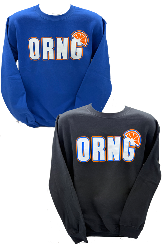 ORNG Crew Neck Sweatshirt - Black/Blue