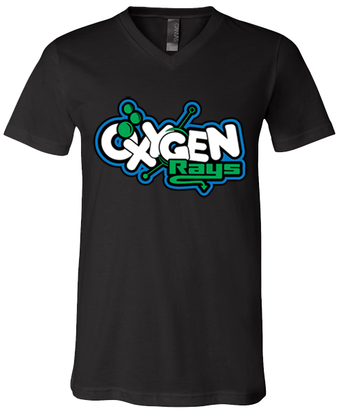 V-Neck Black T-shirt (Oxygen)