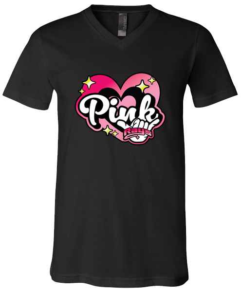 V-Neck T-shirt (Pink)