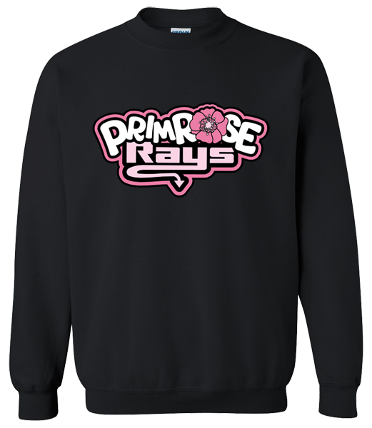 Crew Neck Black Sweatshirt (Primrose)