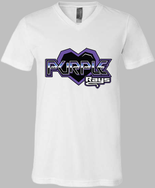 V-Neck T-shirt (Purple)