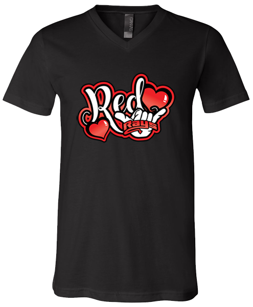 V-Neck T-shirt (Red)