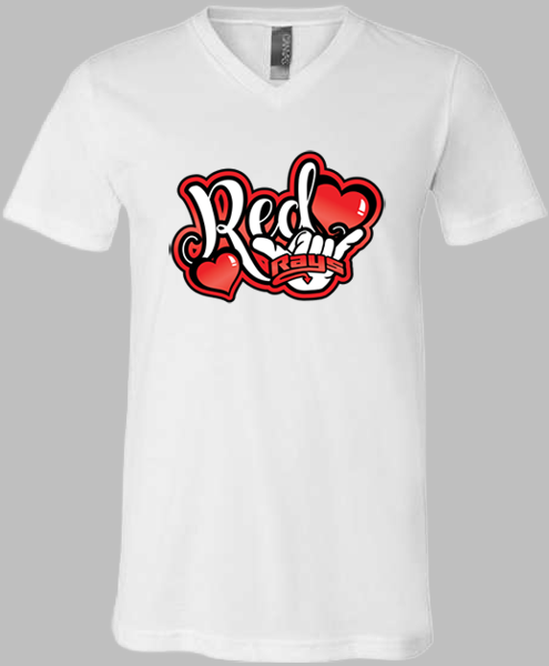 V-Neck T-shirt (Red)